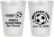 Personalized Bar Mitzvah 8 oz Frosted Cups - 13th Birthday Soccer | 110008