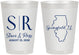 Personalized Wedding 8 oz Frosted Cups - Illinois | 112