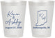 Personalized Wedding 8 oz Frosted Cups - Indiana | 113