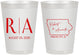 Personalized Wedding 8 oz Frosted Cups - Iowa | 114