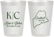 Personalized Wedding 8 oz Frosted Cups - Maine | 118