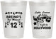 Personalized Bat Mitzvah 8 oz Frosted Cups - 12th Birthday Hollywood | 120006