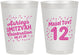 Personalized Bat Mitzvah 8 oz Frosted Cups - 12th Birthday Mazel Tov | 120007