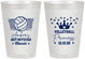 Personalized Bat Mitzvah 8 oz Frosted Cups - 12th Birthday Volleyball | 120015