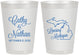 Personalized Wedding 8 oz Frosted Cups - Michigan | 121
