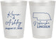 Personalized Wedding 8 oz Frosted Cups - Nebraska | 126