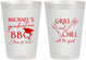 Personalized Graduation 8 oz Frosted Cups - Class Of 2027 Bbq | 130009