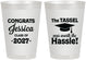 Personalized Graduation 8 oz Frosted Cups - Class Of 2027 Tassel Hassel | 130012