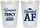 Personalized Graduation 8 oz Frosted Cups - Class Of 2027 Educated Af | 130015