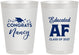 Personalized Graduation 8 oz Frosted Cups - Class Of 2027 Educated Af | 130016