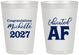 Personalized Graduation 8 oz Frosted Cups - Class Of 2027 Educated Af | 130018