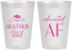 Personalized Graduation 8 oz Frosted Cups - Class Of 2027 Educated Af | 130019