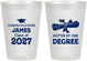 Personalized Graduation 8 oz Frosted Cups - Class Of 2027 Hotter Degree | 130022