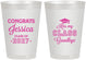 Personalized Graduation 8 oz Frosted Cups - Class Of 2027 Kiss Class Goodbye | 130029