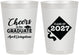 Personalized Graduation 8 oz Frosted Cups - Class Of 2027 Tassel Hassel | 130033