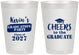 Personalized Graduation 8 oz Frosted Cups - Class Of 2027 Cheers Graduate | 130034