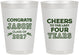 Personalized Graduation 8 oz Frosted Cups - Class Of 2027 Last Four Years | 130036