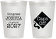 Personalized Graduation 8 oz Frosted Cups - Class Of 2027 Caps Off | 130045