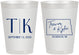 Personalized Wedding 8 oz Frosted Cups - North Dakota | 133