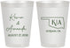 Personalized Wedding 8 oz Frosted Cups - Oklahoma | 135