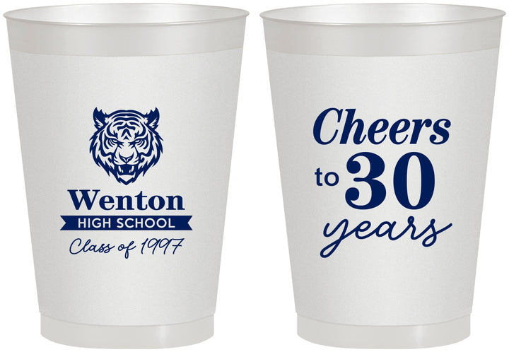 Personalized Class Reunion 8 oz Frosted Cups - Class Of 1997 30 Year | 140002