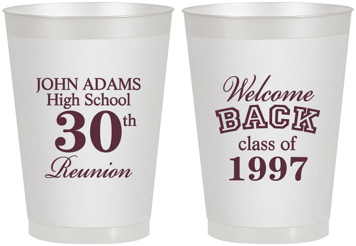 Personalized Class Reunion 8 oz Frosted Cups - Class Of 1997 30 Year | 140007