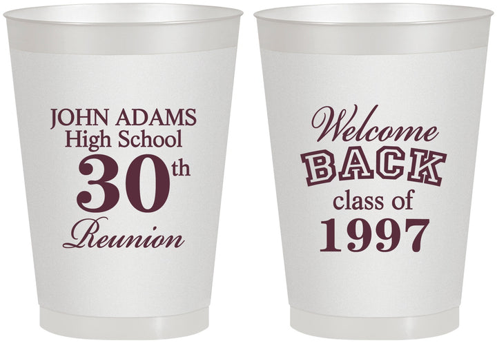 Personalized Class Reunion 8 oz Frosted Cups - Class Of 1997 30 Year | 140007