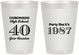 Personalized Class Reunion 8 oz Frosted Cups - Class Of 1987 40 Year | 140008
