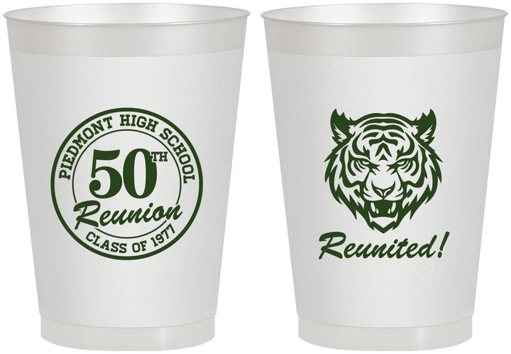 Personalized Class Reunion 8 oz Frosted Cups - Class Of 1977 50 Year | 140009