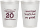 Personalized Class Reunion 8 oz Frosted Cups - Class Of 2007 20 Year | 140011