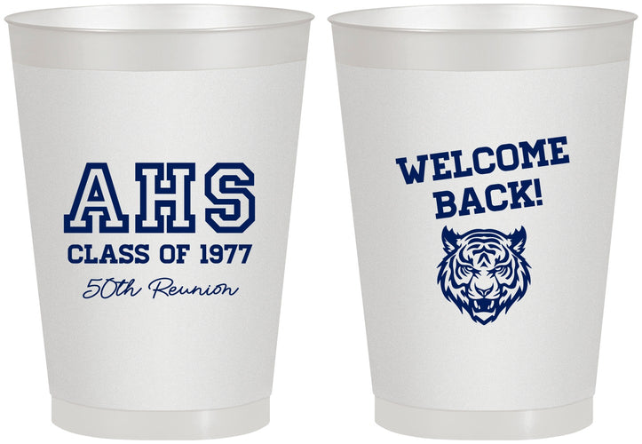 Personalized Class Reunion 8 oz Frosted Cups - Class Of 1977 50 Year | 140014
