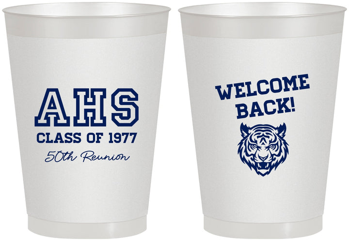 Personalized Class Reunion 8 oz Frosted Cups - Class Of 1977 50 Year | 140014