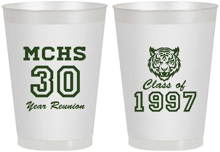 Personalized Class Reunion 8 oz Frosted Cups - Class Of 1997 30 Year | 140017