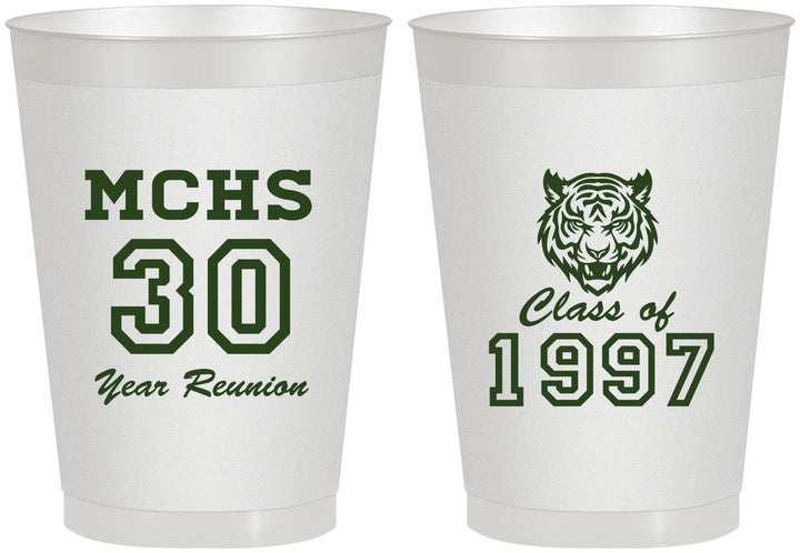 Personalized Class Reunion 8 oz Frosted Cups - Class Of 1997 30 Year | 140017