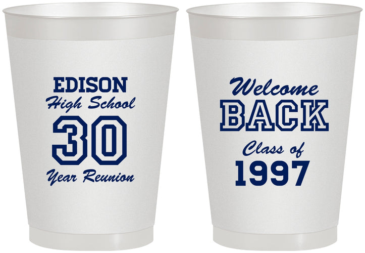 Personalized Class Reunion 8 oz Frosted Cups - Class Of 1997 30 Year | 140022