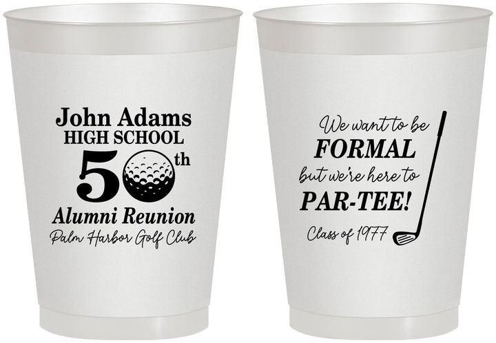 Personalized Class Reunion 8 oz Frosted Cups - Class Of 1977 50 Year | 140024