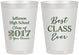 Personalized Class Reunion 8 oz Frosted Cups - Class Of 2017 10 Year | 140025