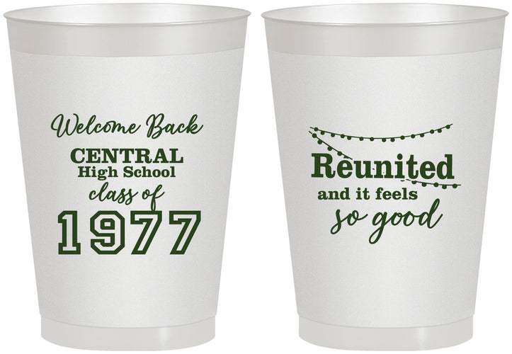 Personalized Class Reunion 8 oz Frosted Cups - Class Of 1977 50 Year | 140029
