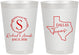 Personalized Wedding 8 oz Frosted Cups - Texas | 142