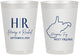 Personalized Wedding 8 oz Frosted Cups - West Virginia | 147