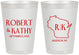 Personalized Wedding 8 oz Frosted Cups - Wisconsin | 148