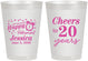 Personalized Retirement 8 oz Frosted Cups - Off The Clock | 150001