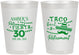 Personalized Retirement 8 oz Frosted Cups - Taco Bout A Retirement | 150003