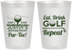 Personalized Retirement 8 oz Frosted Cups - Eat Drink Golf Repeat | 150005
