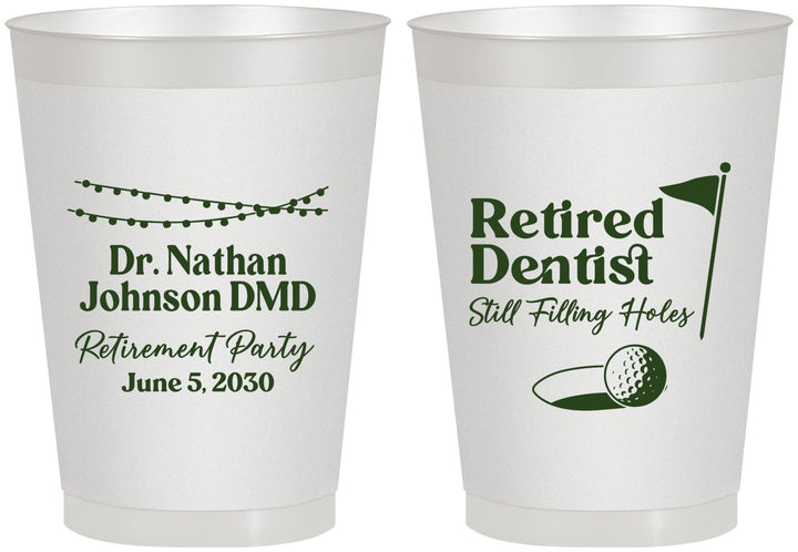 Personalized Retirement 8 oz Frosted Cups - Dentist | 150019