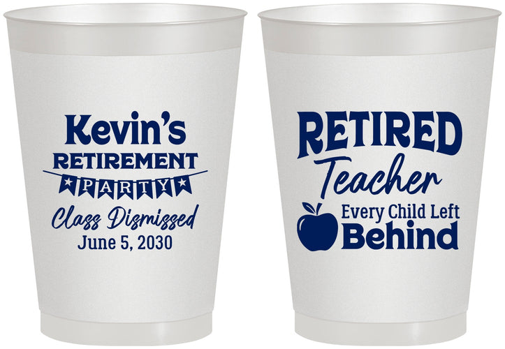 Personalized Retirement 8 oz Frosted Cups - Teacher | 150022