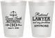 Personalized Retirement 8 oz Frosted Cups - Lawyer | 150025