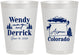 Personalized Wedding 8 oz Frosted Cups - Colorado | 155