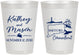 Personalized Wedding 8 oz Frosted Cups - Connecticut | 156