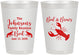 Personalized Family Reunion 8 oz Frosted Cups - Crawfish Boil | 160005